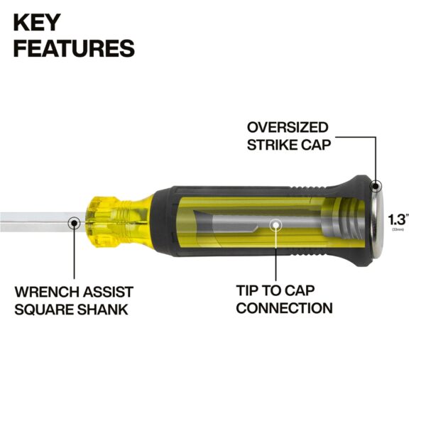 Klein 6004DD 1/4" Keystone Demolition Driver