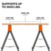 Klein 66187 Fixed-Leg Saw Horse 2-Pack (1) Klein 66187 Fixed-Leg Saw Horse 2-Pack