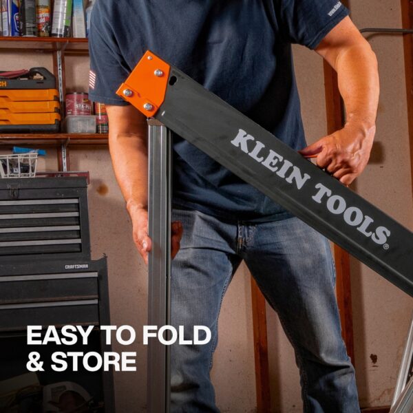 Klein 66187 Fixed-Leg Saw Horse 2-Pack (4) Klein 66187 Fixed-Leg Saw Horse 2-Pack