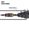 Klein 85091HD Impact-Rated Flip Socket Conduit Reamer