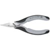 Knipex 3512115ESD 4-1/2" Electronics Pliers with ESD Handles - Flat Tips