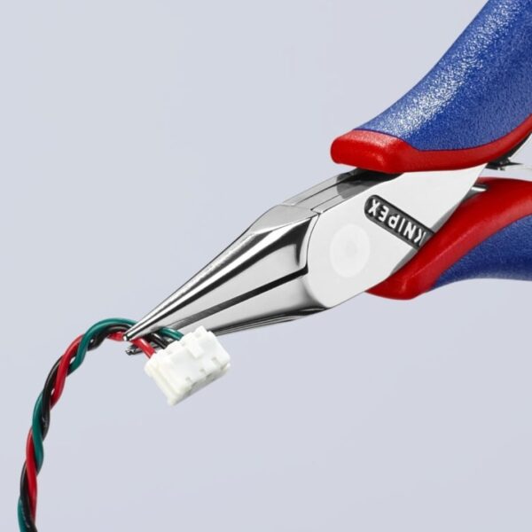 Knipex 3522115 4-1/2" Electronics Pliers - Half Round Tips