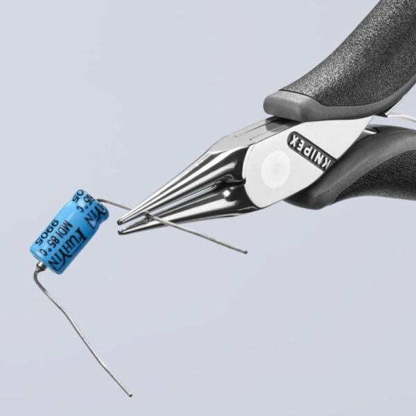 Knipex 3532115ESD 4-1/2" Electronics Pliers with ESD Handles - Round Tips