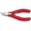 Knipex 3541115 4-1/2" Electronics 45° Angled Pliers - Half Round Tips