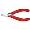 Knipex 3541115 4-1/2" Electronics 45° Angled Pliers - Half Round Tips