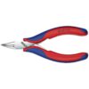 Knipex 3542115 4-1/2" Electronics 45° Angled Pliers - Half Round Tips