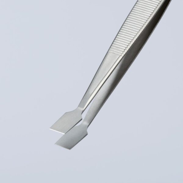 Knipex 920106 4 Premium Stainless Steel Gripping Tweezers - 30° Angled Blunt Tips (3) Knipex 920106 4" Premium Stainless Steel Gripping Tweezers - 30° Angled Blunt Tips