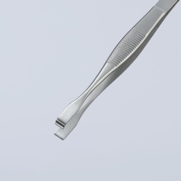 Knipex 920107 5-3/4" Stainless Steel Positioning Tweezers - 90° Angled
