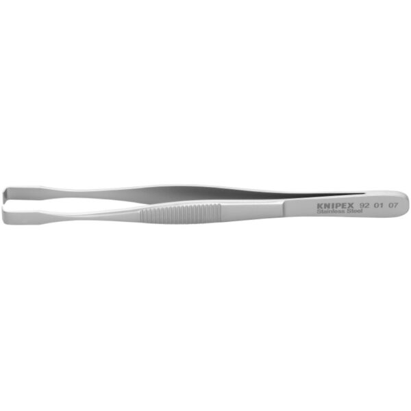 Knipex 920107 5-3/4" Stainless Steel Positioning Tweezers - 90° Angled