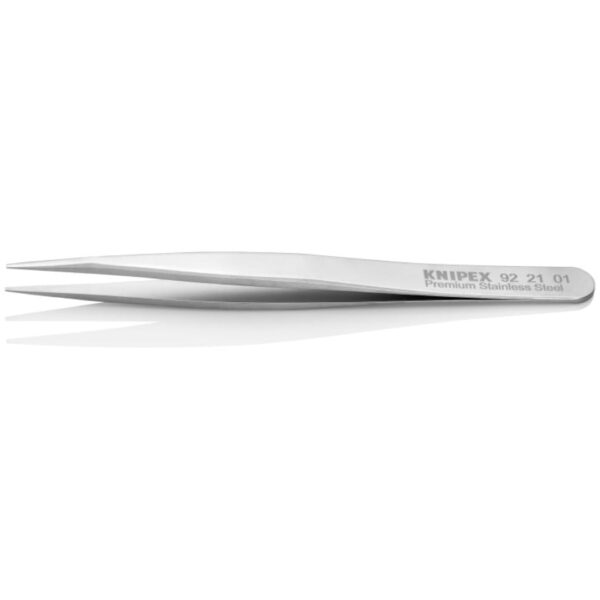 Knipex 922101 4-34 Premium Stainless Steel Gripping Tweezers - Pointed Tips (1) Knipex 922101 4-3/4" Premium Stainless Steel Gripping Tweezers - Pointed Tips
