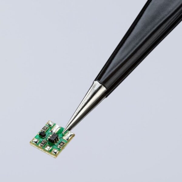 Knipex 922101ESD 5 Stainless Steel Gripping Tweezers - Needle-Point Tips - ESD (4) Knipex 922101ESD 5" Stainless Steel Gripping Tweezers - Needle-Point Tips - ESD