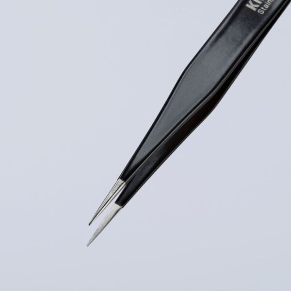 Knipex 922102ESD 5 Stainless Steel Gripping Tweezers - Pointed Tips - ESD (3) Knipex 922102ESD 5" Stainless Steel Gripping Tweezers - Pointed Tips - ESD