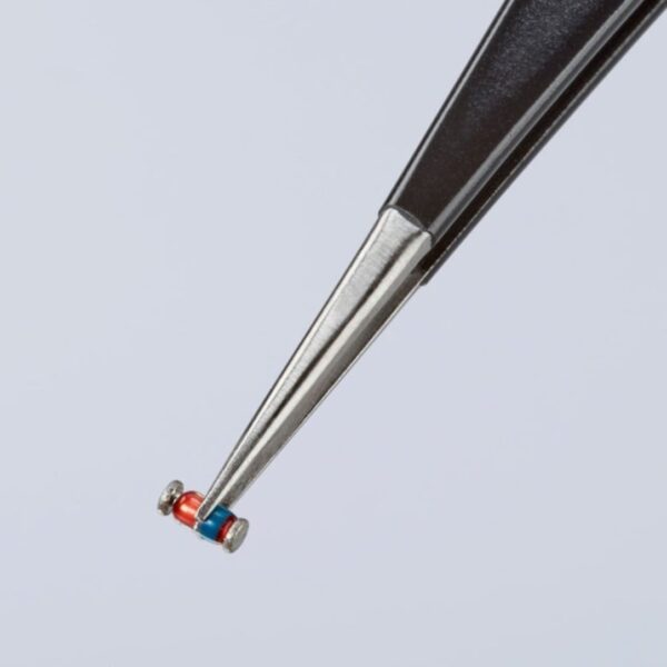 Knipex 922102ESD 5 Stainless Steel Gripping Tweezers - Pointed Tips - ESD (5) Knipex 922102ESD 5" Stainless Steel Gripping Tweezers - Pointed Tips - ESD