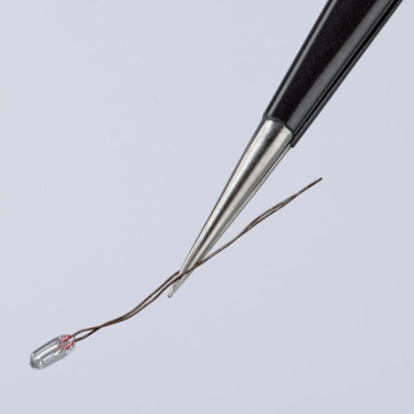 Knipex 922103ESD 5-12 Stainless Steel Gripping Tweezers - Needle-Point - ESD (5) Knipex 922103ESD 5-1/2" Stainless Steel Gripping Tweezers - Needle-Point - ESD