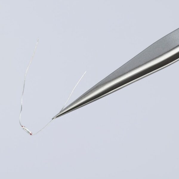 Knipex 922104 3-12 Premium Stainless Steel Gripping Tweezers - Needle-Point Tips (5) Knipex 922104 3-1/2" Premium Stainless Steel Gripping Tweezers - Needle-Point Tips