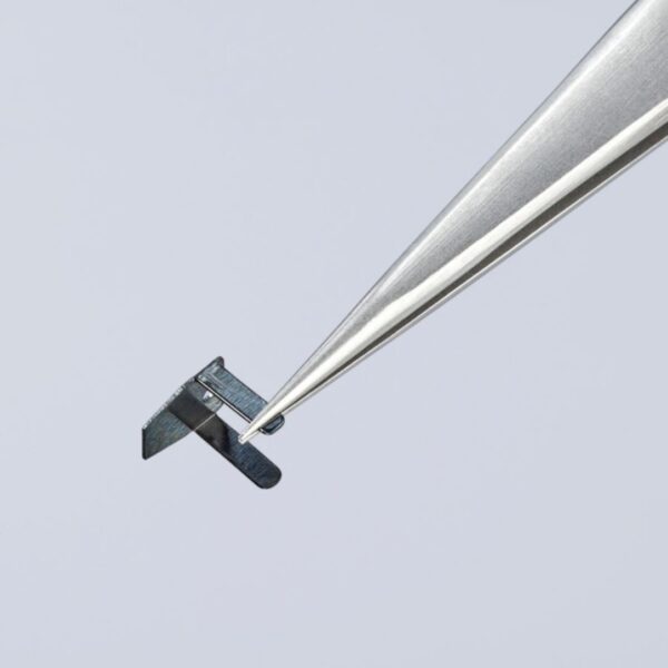 Knipex 922107 4-12 Stainless Steel Gripping Tweezers - Needle-Point Tips (4) Knipex 922107 4-1/2" Stainless Steel Gripping Tweezers - Needle-Point Tips