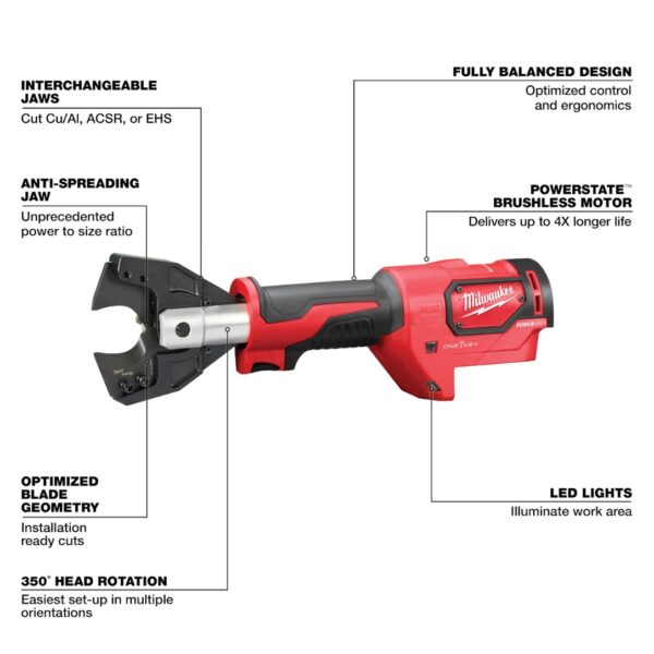 Milwaukee 2672-20 M18 FORCE LOGIC Cable Cutter - Tool Only