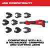 Milwaukee 2978-20BG M18 FORCE LOGIC Linear Utility Crimper with BG Jaw - Tool Only