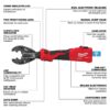 Milwaukee 2978-20D3 M18 FORCE LOGIC Linear Utility Crimper with D3 Jaw - Tool Only