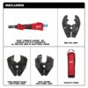 Milwaukee 2978-BGCUT M18 FORCE LOGIC Linear Utility Crimper with BG-D3 and Cutting Jaws​ - Tool Only