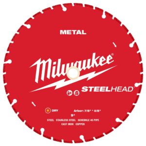 Milwaukee 49-93-7825 STEELHEAD 9" Metal Cutting Diamond Blade.