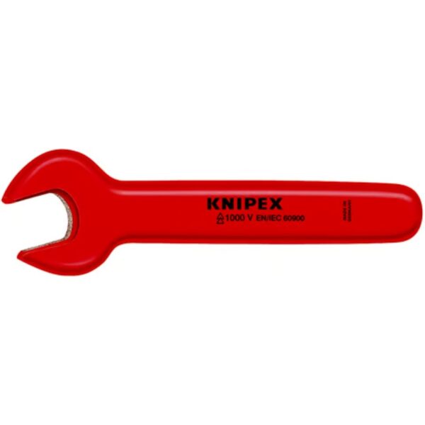Knipex 980016 16mm x 6-1/4" 1000V Insulated Open End Wrench