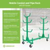 Greenlee 668 Mobile Conduit and Pipe Rack (1) Greenlee 668 Mobile Conduit and Pipe Rack