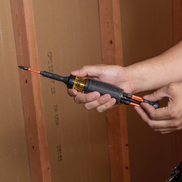 Klein 32315HD 15-in-1 Ratcheting Impact-Rated Multi-Bit Torsion Zone Screwdriver