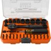 Klein 33806 PROFLEX SAE Impact Driver Bit and Socket Set 43-Piece