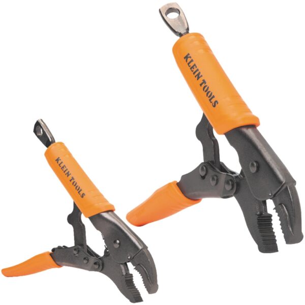 Klein 38660 7" and 10" Curved Jaw Locking Pliers Set 2-Piece