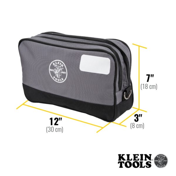 Klein 55583 12 x 7 Double Zipper Bag (2) Klein 55583 12" x 7" Double Zipper Bag
