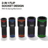 Klein 66055 2-in-1 Impact Flip Socket Set 5-Piece (2) Klein 66055 2-in-1 Impact Flip Socket Set 5-Piece