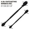 Klein 68216 90-Tooth 12 Point 4-in-1 SAE Ratcheting Wrench Set 2-Piece