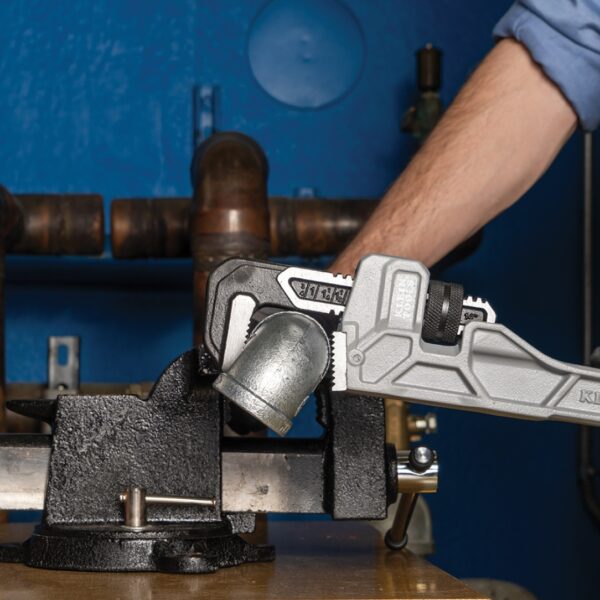 Klein 68224 14" Adjustable Cast Aluminum Pipe Wrench