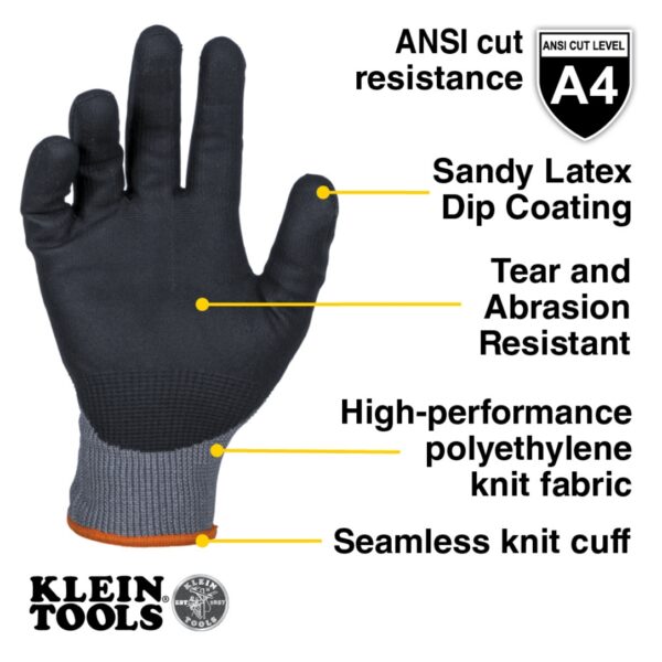 Klein Cut Level A4 Winter Knit Dipped Gloves