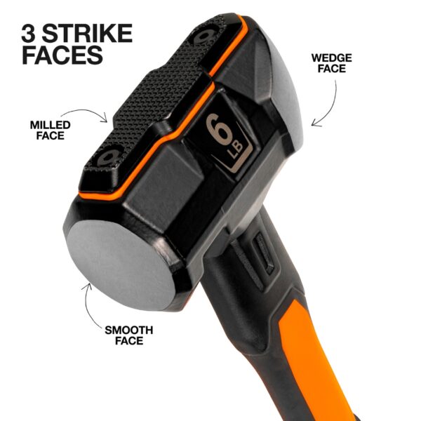 Klein H80606 6lb Fiberglass Handle Wedge Sledgehammer