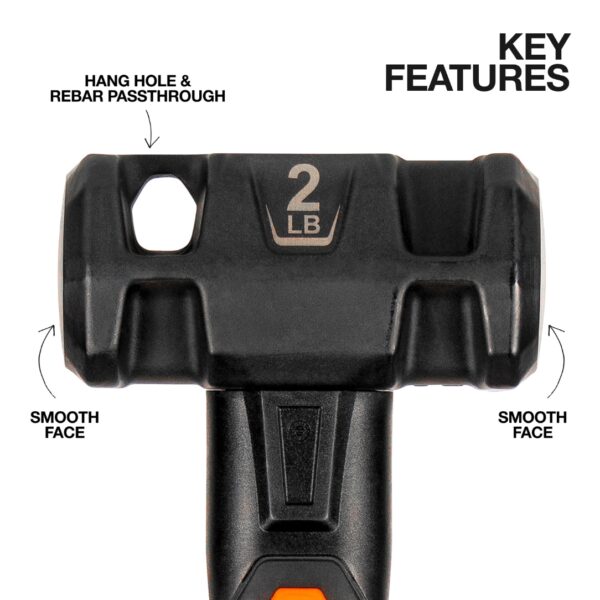 Klein H80692 2lb Fiberglass Handle Drilling Hammer