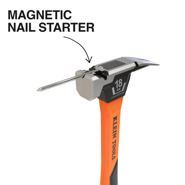 Klein H80918 18oz Fiberglass Smooth Face Hammer