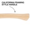 Klein H80920HS 20oz Hickory Handle Smooth Face Hammer