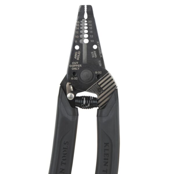 Klein K11095BLK KLEIN-KURVE Blackout 8-20 AWG Wire Stripper/Cutter - Limited Edition