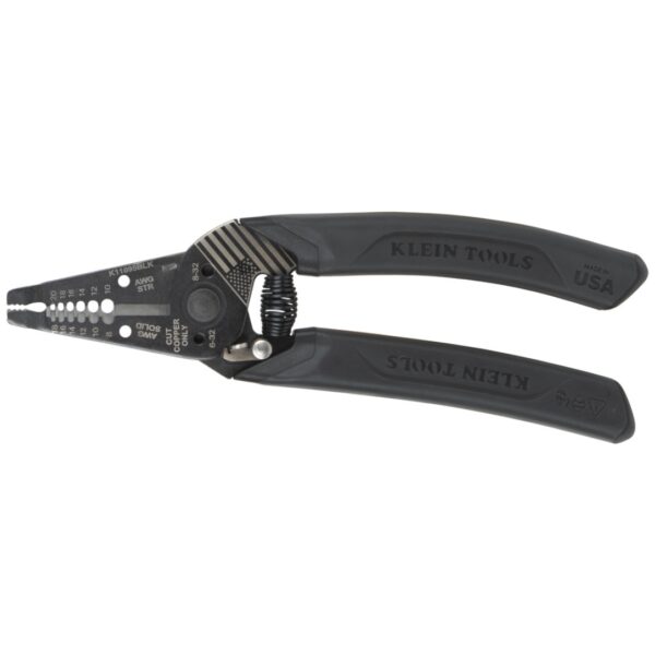 Klein K11095BLK KLEIN-KURVE Blackout 8-20 AWG Wire Stripper/Cutter - Limited Edition