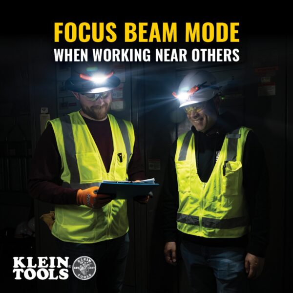 Klein KHH56308 Wide-Beam Headlamp with Mount for Hard Hat
