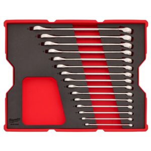 Milwaukee 48-22-0154 Metric Combination Wrench Set Tray for PACKOUT Drawers 15-Piece