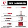 Milwaukee 48-22-0158 Screwdriver and Pry Bar Set with Tray for PACKOUT Drawers 15-Piece