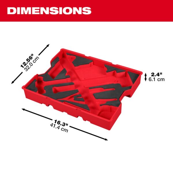 Milwaukee 48-22-0161 Hex Key and Hammer Set Tray for PACKOUT Drawers 9-Piece