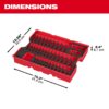 Milwaukee 48-22-9490 1/4”, 3/8”, and 1/2” Drive Metric and SAE Ratchet and Socket Set with Trays for PACKOUT Drawers 242-Piece