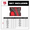 Milwaukee 48-22-0155 SAE Combination Wrench Set Tray for PACKOUT Drawers 15-Piece