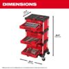 Milwaukee 48-22-9495 Master Mechanics Hand Tool Set with PACKOUT Drawers and Dolly 366-Piece
