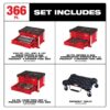 Milwaukee 48-22-9495 Master Mechanics Hand Tool Set with PACKOUT Drawers and Dolly 366-Piece