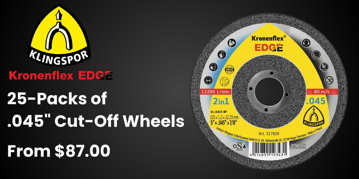 Klingspor 25-Pack Cut Off Wheels - From $87